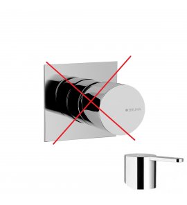 Bruma Lusa Bateria natryskowa jednouchwytowa podtynkowa, z 1 wyjściem Chrom 1011201CR