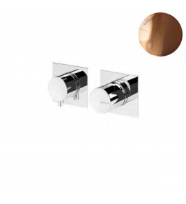 Bruma Lusa Bateria natryskowa jednouchwytowa podtynkowa, z 2 wyjściami Sunset 1011622SS