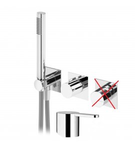 Bruma Lusa Bateria natryskowa podtynkowa z 3 wylotami Chrom 1012001CR