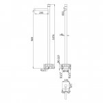 Bruma Lusa Bateria umywalkowa wolnostojąca Sunrise 1017902SR