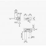 Bruma Lusa Bateria umywalkowa podtynkowa 170 mm Satinox 1019922ST