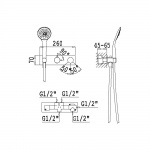 Bruma Lusa Bateria wannowo-natryskowa Podtynkowa chrom 10128021