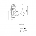  Bruma Lusa Bateria wannowo-natryskowa Podtynkowa chrom 1011301CR WIETRZENIE MAGAZYNÓW