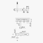 Bruma Lusa Bateria wannowo-natryskowa podtynkowa Sunrise 1010902SR