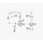 Bruma Lusa Wylewka umywalkowa stojąca Pure White 1569453PW
