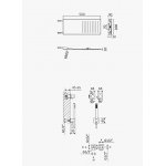 Bruma Lusa Zestaw natryskowy podtynkowy z deszczownicą ścienną Pure White 1014151PW