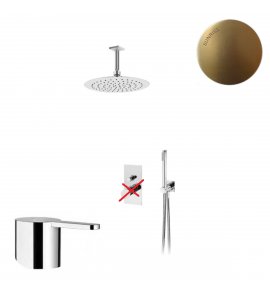 Bruma Lusa Zestaw natryskowy podtynkowy z deszczownicą Ø 250 mm Sunrise 1015611SR