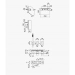 Bruma Lusa Zestaw natryskowy podtynkowy z natryskiem kaskadowym Morning Misty 1015891MM