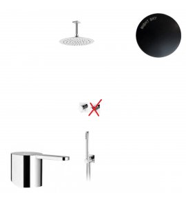 Bruma Lusa Zestaw natryskowy podtynkowy z deszczownicą Ø 250 mm ze słuchawką prysznicową Night Sky 1016631NS