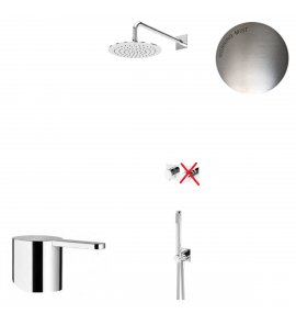 Bruma Lusa Zestaw natryskowy podtynkowy z deszczownicą Ø 250 mm ze słuchawką prysznicową Morning Mist 1017531MM