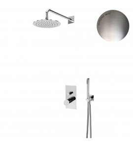 Bruma Lusa Zestaw natryskowy podtynkowa Ø 250 mm z ramieniem ściennym Morning Mist 1017652MM