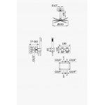 Bruma Lusa Zestaw natryskowy podtynkowy z deszczownicą Ø 250 mm ze słuchawką prysznicową Sunrise 1875631SR