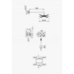 Bruma Lusa Zestaw natryskowy podtynkowy z deszczownicą Ø 250 mm ze słuchawką prysznicową Sunrise 1877831SR