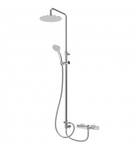 Bruma Lusa Zestaw wannowo-natryskowy 230 mm Naścienny z ramieniem ściennym chrom 10126221