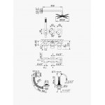 Bruma Lusa Zestaw wannowo-natryskowy podtynkowy z deszczownicą Ø 250 mm z odpływem Chrom 1013631CR