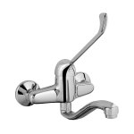 Bruma Lusitano Bateria kuchenna z obrotową wylewką i długą dźwignią Chrom 1240542CR