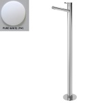 Bruma Lusitano Bateria umywalkowa Wolnostojąca z korkiem Click-Clack pure white 1077911PW