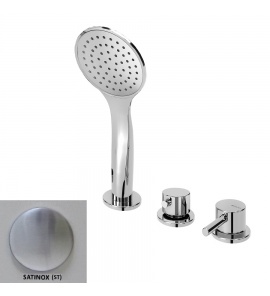 Bruma Lusitano Bateria wannowo-natryskowa na brzeg wanny satinox 1075001ST