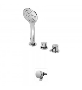 Bruma Lusitano Bateria wannowo-natryskowa na brzeg wanny chrom 1075201CR