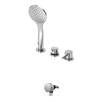 Bruma Lusitano Bateria wannowo-natryskowa na brzeg wanny chrom 1075201CR