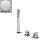 Bruma Lusitano Bateria wannowo-natryskowa na brzeg wanny pure white 1075201PW