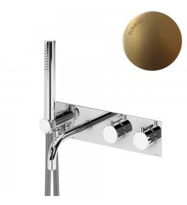 Bruma Lusitano Bateria wannowo-prysznicowa ze słuchawką prysznicową i wylewką Sunrise 1384601SR