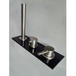 Bruma Lusitano Bateria wannowo-natryskowa 2-drożna na brzeg wanny Morning Mist 1075001MM