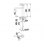 Bruma Lusitano Bateria Zlewozmywakowa jednouchwytowa chrom 10705011
