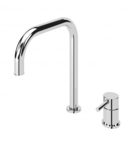 Bruma Lusitano Bateria Zlewozmywakowa jednouchwytowa dwuotworowa chrom 10705811