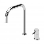 Bruma Lusitano Bateria Zlewozmywakowa jednouchwytowa dwuotworowa chrom 10705811