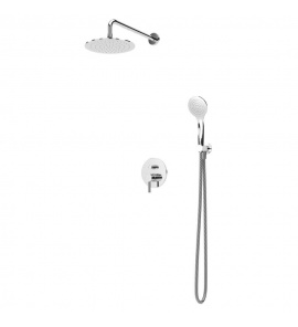 Bruma Lusitano Zestaw natryskowy 250 mm Podtynkowy z ramieniem ściennym chrom 1077608CR