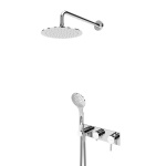 Bruma Lusitano Zestaw natryskowy 250 mm Podtynkowy z ramieniem ściennym i słuchawką chrom 1075702CR