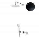 Bruma Lusitano Zestaw natryskowy 250 mm Podtynkowy z ramieniem ściennym i słuchawką night sky 1075702NS
