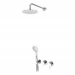 Bruma Lusitano Zestaw natryskowy 230 mm Podtynkowy z ramieniem ściennym i słuchawką chrom 1075701CR