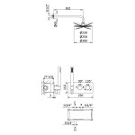 Bruma Lusitano Zestaw natryskowy termostatyczny podtynkowy z deszczownicą Ø 300 mm na ramieniu ściennym Chrom 1385903CR