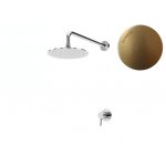 Bruma Lusitano Zestaw prysznicowy podtynkowy z deszczownicą Ø 250 mm i ramieniem ściennym Sunrise 1077603SR