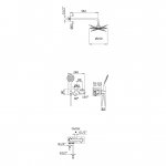 Bruma Lusitano Zestaw prysznicowy termostatyczny podtynkowy z deszczownicą Ø 250 mm z ramieniem ściennym i zestawem słuchawkowym Emotion Sunrise 1385902SR