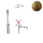 Bruma Lusitano Zestaw wannowo-prysznicowy podtynkowy z deszczownicą Ø 250 i słuchawką prysznicową Sunrise 1073121SR