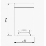 Bruma Maris Kosz łazienkowy z powolnym zamykaniem 3L Night Sky