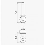    Bruma Maris Uchwyt na papier toaletowy Night Sky 1770013NS W MAGAZYNIE!!