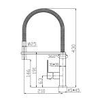Bruma Mentha Bateria Zlewozmywakowa jednouchwytowa chrom 12200291