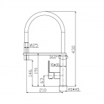 Bruma Mentha Bateria Zlewozmywakowa jednouchwytowa chrom 12200301