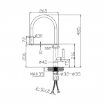 Bruma Mentha Bateria Zlewozmywakowa jednouchwytowa chrom 12200271