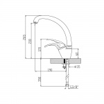 Bruma Mustang Bateria Zlewozmywakowa jednouchwytowa chrom 11605211