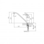 Bruma Mustang Bateria Zlewozmywakowa jednouchwytowa chrom 11605111