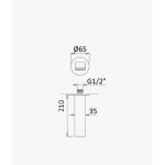 Bruma Nautic Wylewka ścienna 210 mm Night Sky 1569420NS