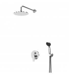 Bruma Nautic Zestaw natryskowy Podtynkowy z ramieniem ściennym Chrom 1817602CR