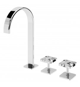 Bruma Navy Bateria umywalkowa 3-otworowa bez korka Chrom 1902601CR