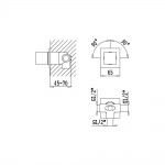 Bruma Przełącznik 2-drożny podtynkowy chrom 1021702CR