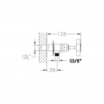 Bruma Przyłącze kątowe węża z zaworem 3/8″ 11728001